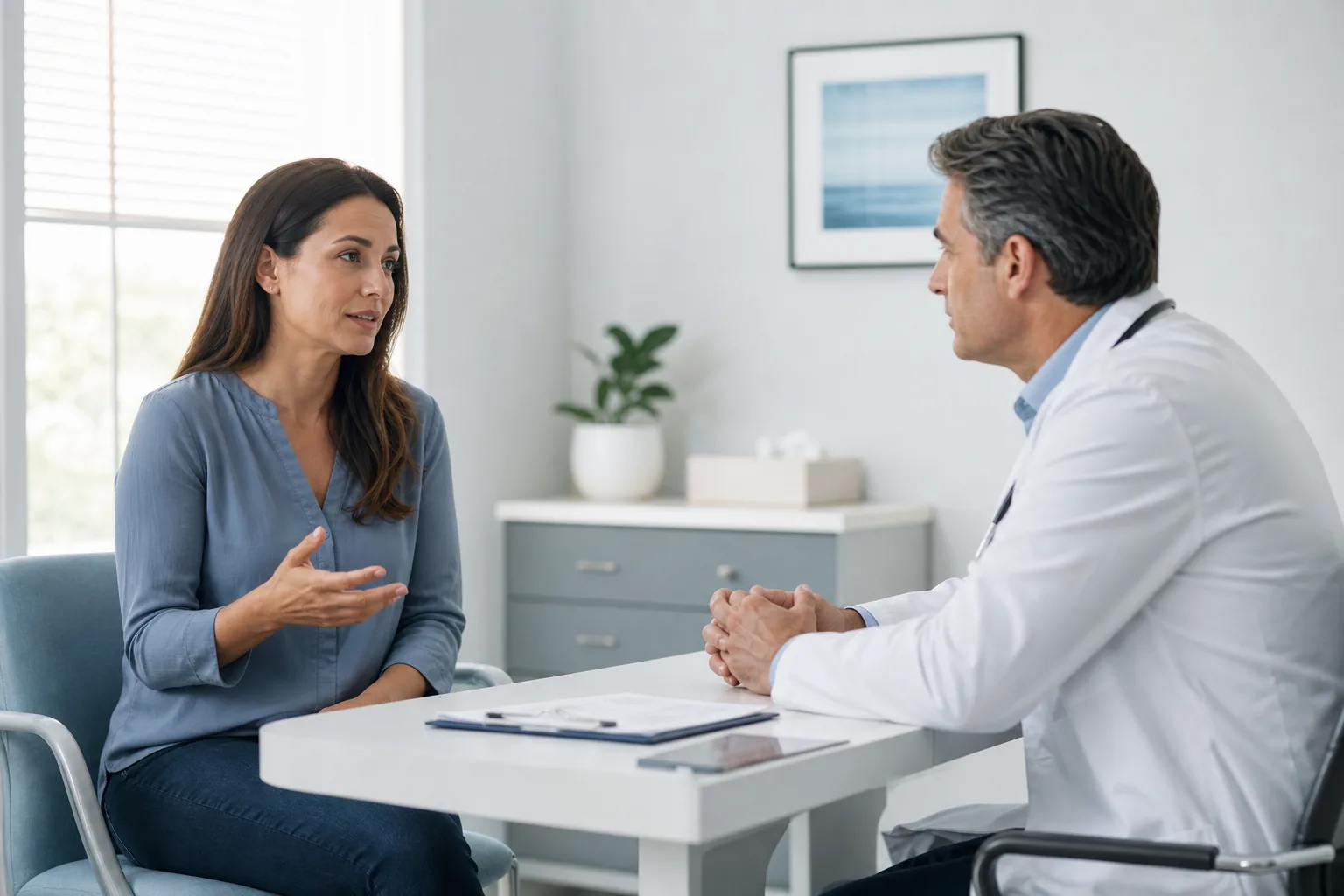 Consulta médica por náuseas